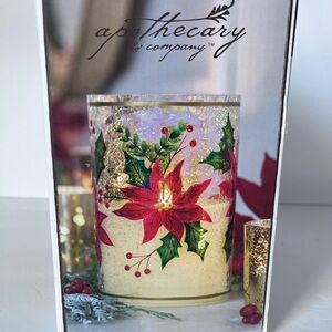 Red and Green Holiday Candle Holder